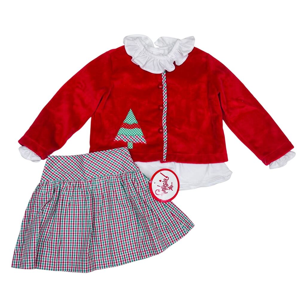 NWT Funtasia! too... Size 5 - 3 Piece Christmas Plaid Set